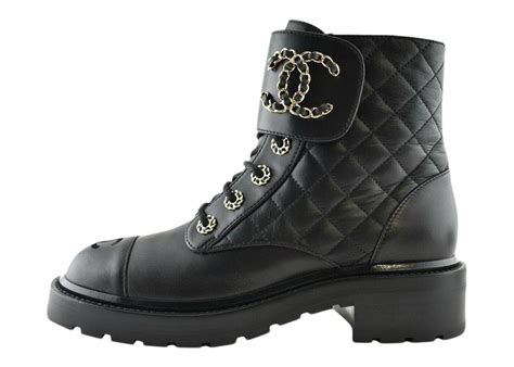 chanel quilted leather combat boots replica|vintage chanel combat boots.